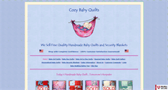 Desktop Screenshot of cozybabyquilts.com
