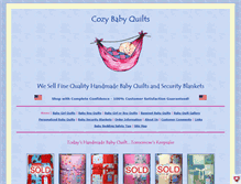 Tablet Screenshot of cozybabyquilts.com
